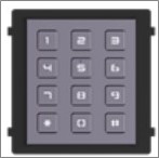 Modul tastature za videointerfon serije DS-KD8003.Mogućnost otklučavanja vrata kucanjem šifre.Pozivanje stanara unoseći broj stana.IP65